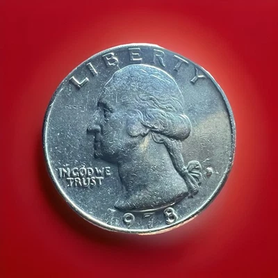 1978 D* RARE* Washington Quarter ERROR Coin* FILLED in "D" IN MINT MARK - Image 1 of 3