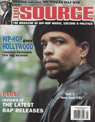THE SOURCE MAGAZINE - ICE T - SUPER RARE ISSUE # 20 - MAY 1991 - VINTAGE - Image 1 of 4