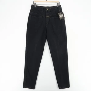 Jean skinny femme vintage marque Girbaud X 11/12 noir denim deadstock USA - Photo 1/13