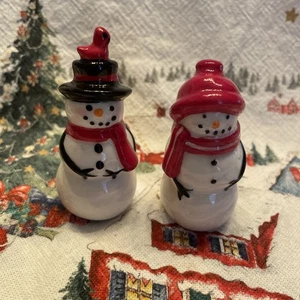 Cracker Barrel Christmas Snowman Salt & Pepper Shaker Set Holiday 2025 New: - Picture 1 of 13