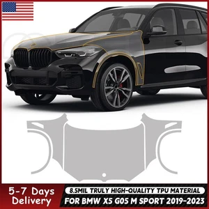 For BMW X5 M Sport 2019-2023 Hood Fender PreCut Paint Protection Film Clear PPF - Picture 1 of 20