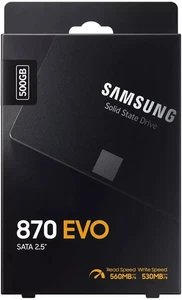 Samsung 870 EVO SSD  500GB | SATA3 2.5" Internal Drive | Fast | New - Picture 1 of 5