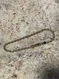 "Brazalete de cuerda con corte de diamante de 3 mm 14 K 8"" - 6,5 gramos estampado enchapado con sello" - Imagen 1 de 5