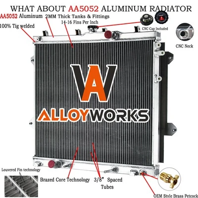 3-CORE RADIATOR FITS 2010-22 TOYOTA 4RUNNER BASE LIMITED SR5 TRD VENTURE 4.0L V6 — 第 1/4 张图片