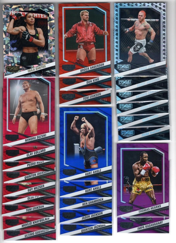 (26) Antología de Combate Panini PFL 2025 Serie # Lote Paralelo /25/75 Kurt Angle Foto 1 de 1