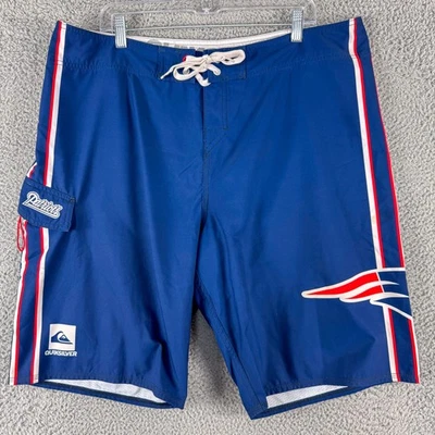 Pantalones cortos de natación de fútbol americano de la NFL New England Patriots para hombre 38 Quiksilver Foto 1 de 4