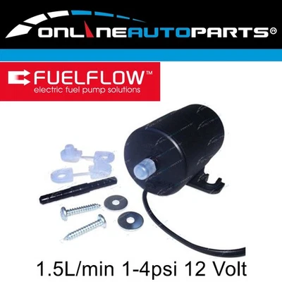 FuelFlow # 015 Electric Fuel Pump 12 volt 1-4psi Universal High Quality NZ Made - Image 1 of 3