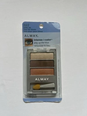ALMAY intense i-color Powder Eye Shadow TRIO FOR Blues #022 0.13 oz/3.6g New - Image 1 of 4