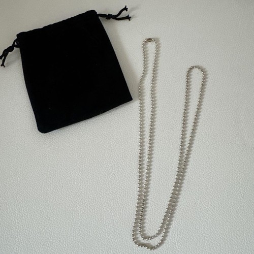 CHROME HEARTS Catena sfera cuori cromati valutati 76 cm importazione Giappone rara #4 ecc