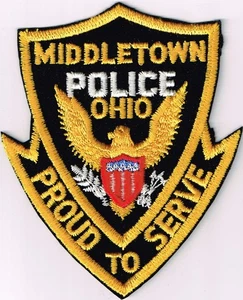 Pick 1 old OH Police patch (cheesecloth): Middletown PD (2 diff.); Alliance PD - Picture 1 of 6