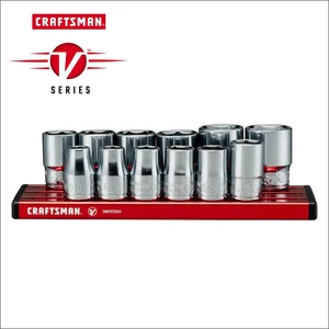 Craftsman Serie V 3/8" Unidad 6 Pt Métrico 12 Piezas Juego de Enchufes CMMT17530V - Imagen 1 de 4