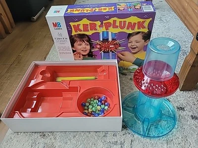 Vintage 1992 Kerplunk Ker-Plunk Board Game MB Games Complete  - Image 1 of 4