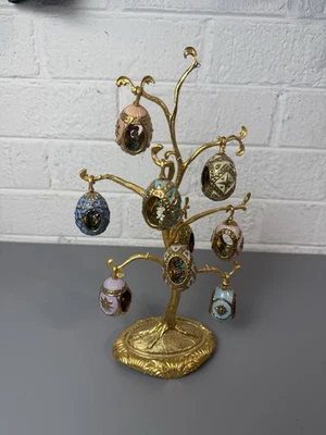 Raro árbol de huevos de coleccionista de joyas de primavera de Franklin House of Fabergge de Franklin como nuevo Foto 1 de 4
