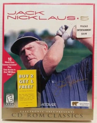 VINTAGE Brand NEW Sealed Jack Nicklaus 5 PC GAME Golf Course BIG BOX - Image 1 of 4