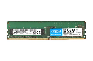 Micron 4GB 1RX8 PC4-2666V-ED1-11 ECC Unbuffered Memory MTA9ASF51272AZ-2G6B1ZI - Picture 1 of 3