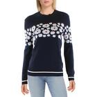 N by Nancy Womens Floral Print Crewneck Top Pullover Sweater Shirt BHFO 7406