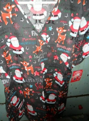 Nuevo Exfoliante Enfermeras Navidad Santa Grinch Felices Fiestas Foto 1 de 4