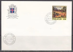 Iceland Scott 489 FDC - Asgrimur Jonsson, Painter - Picture 1 of 1