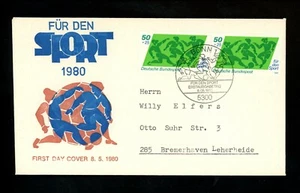 Postal History Germany FDC #B574-B576 SET OF 3 Sports Federation soccer 1980 - Picture 1 of 6