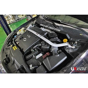 ULTRA RACING FOR NISSAN CEFIRO MAXIMA J31 '03~08 2 POINT FRONT STRUT TOWER BRACE - Picture 1 of 9