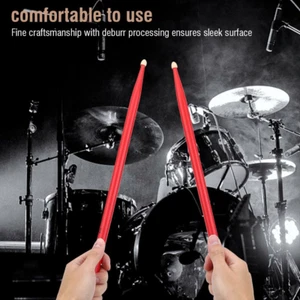 5A Drum Sticks, Maple Wood Drumsticks Practical Percussion Music Instrument A... - Picture 1 of 12