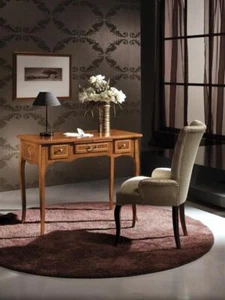 Büro Schreibtisch + Stuhl Komplettes Set Möbel Tische Luxus Italien Tisch 2tlg. - Bild 1 von 6