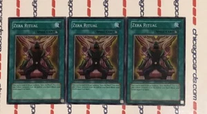 3x Zera Ritual Unlimited YuGiOh Súper Raro HOLO PP01-EN010 Nuevo Como Nuevo - Imagen 1 de 2
