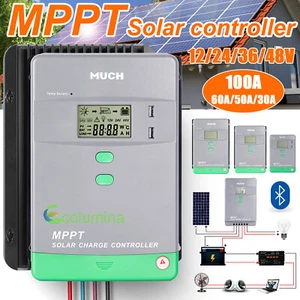 5200W MPPT Solar Charge Controller 100A 12V 24V 36V 48V APP Battery PV Regulator - Picture 1 of 55