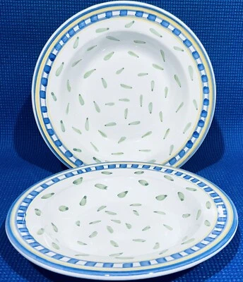 Lote de 2 ~ WILLIAMS-SONOMA TORNESOL Italia 9 3/4" Tazón de sopa de pasta ~ TOTALMENTE NUEVO Foto 1 de 4
