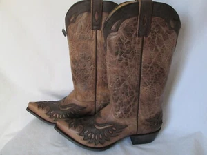 NEW Moonshine Spirit Brad Paisley 'Dublin' Cowboy Boots Men's 10.5 D Pointed Toe - Picture 1 of 7