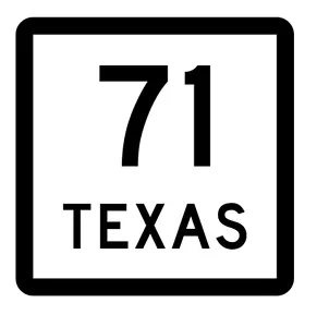 Texas State Highway 71 Aufkleber Aufkleber R2372 Autobahnschild - Bild 1 von 1