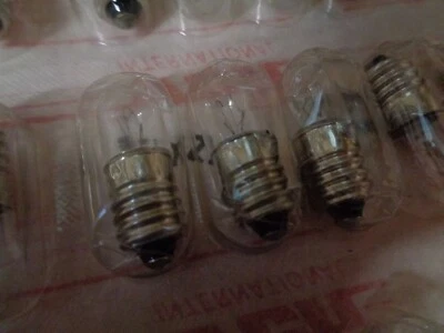 24V 50mA C-2F T10 T-3¼ Miniature Edison Screw Bulb (5 x W592) Lamp, Torch, Dash - Image 1 of 3