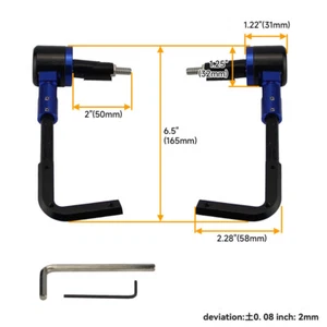For Honda Suzuki Yamaha Universal 22mm 7/8" Motorcycle Brake Clutch Lever Guard - Picture 1 of 9