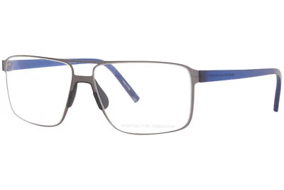 Marco de gafas para hombre Porsche Design P8307-B mate Gunmetal/azul llanta completa 56 mm Foto 1 de 4