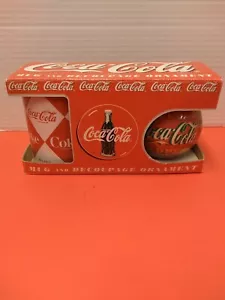 Coca Cola Mug and Decoupage Ornament - Picture 1 of 12