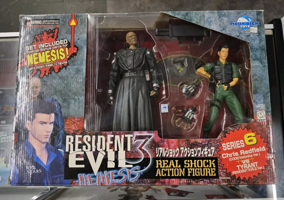 Resident Evil 3 Moby Dick Real Shock Figura Serie 6 Chris Redfield Vs TYRANT Foto 1 de 4