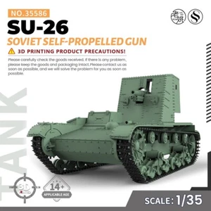 SSMODEL SS35586 1/35 Kit Modelo Militar Soviético SU-26 Pistola Autopropulsada GUERRA WoT - Imagen 1 de 10