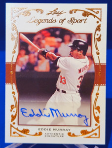 2011 Leaf EDDIE MURRAY Legends Of Sport Bronze LOW NUMBERED Auto #'d /16