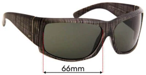 Lentes de repuesto para gafas de sol SFx para Electric Hoy - 66 mm de ancho - Imagen 1 de 7