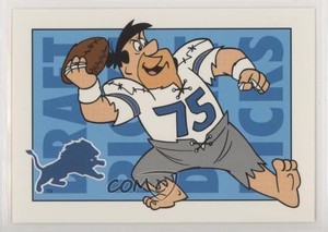 1993 CARDZ Team NFL The Flintstones Draft Picks Detroit Lions Barney Rubble #8