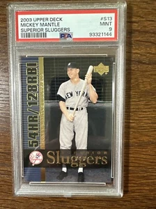 Mickey Mantle 2003 Upper Deck Superior Sluggers #S13 PSA 9 (MINT) *NY Yankees💥 - Picture 1 of 5