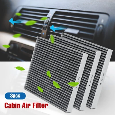 3pcs Premium Cabin Air Filter For Lexus Ct200H Es300H Es350 Gs300 Gs350 Gs430 - Image 1 of 4