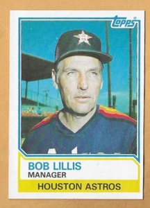 Bob Lillis Houston Astros #66 - Topps casi nuevo-como nuevo 1983 - Imagen 1 de 2