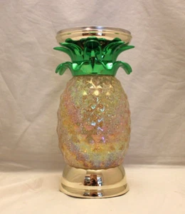 Bath & Body Works Glitter Water Globe Pineapple 3 Wick Candle Holder - Picture 1 of 2