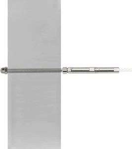 Stainless Steel 1/8" Cable Straight Push-in Lock for Metal Cable Railing (PIL3M) - Imagen 1 de 12
