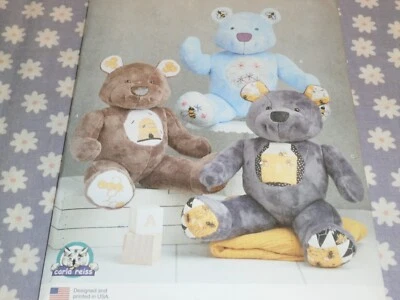 SIMPLICITY 9731 CRAFTS STUFFED PLUSH 18" BEARS PATTERN NEW UNCUT - Image 1 of 3