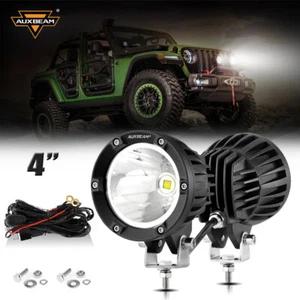 AUXBEAM 2PCS 36W 4" luci da lavoro LED rotonde pod faretto lampada guida fuoristrada ATV - Foto 1 di 12