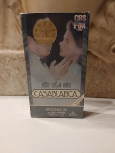 CASABLANCA (1942) VHS Tape CBS FOX Movie, Sealed, 1984 WATERMARK - Picture 1 of 8