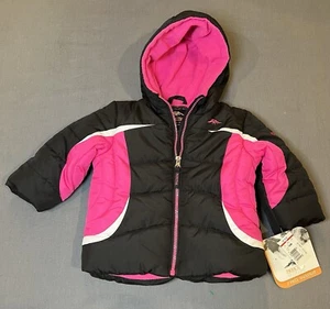 NWT Pacific Trail 18 Months Pink Girls Winter Snow Suit Jacket Coat 1 Piece - Picture 1 of 8