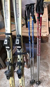 Rossignol Edge Snow skis - 150cm 2 sets plus 2 sets of stocks - Picture 1 of 7